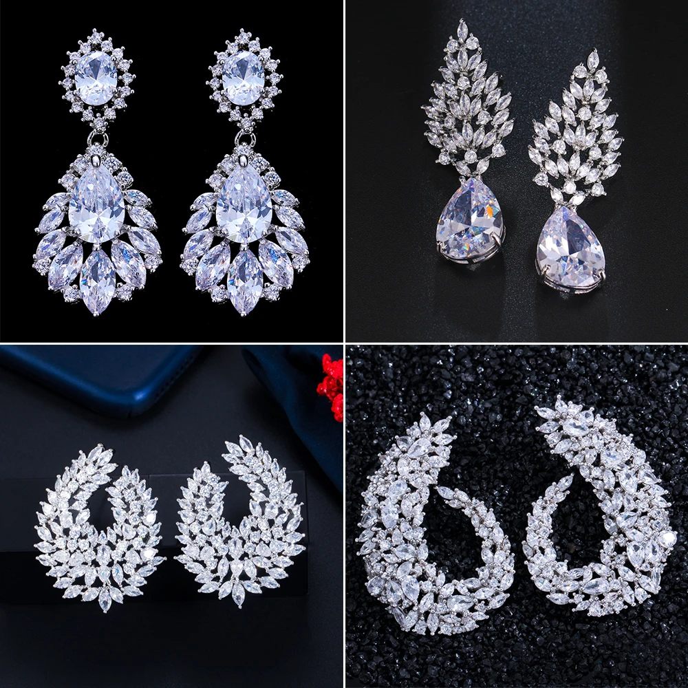 2022 Luxury Shiny Zircon Waterdrop Drop Earrings for Women Ladies Trend Charming Party Wedding Engagement Jewelry серьги женские
2022 Luxury Shiny Zircon Waterdrop Drop Earrings for Women Ladies Trend Charming Party Wedding Engagement Jewelry серьги женские