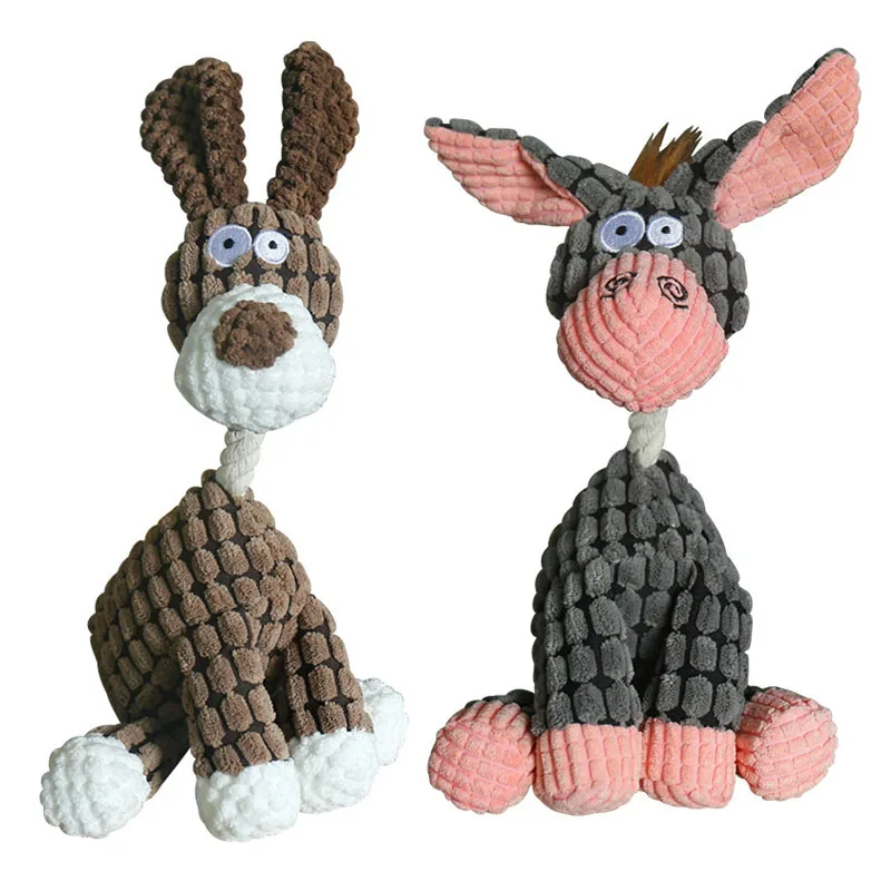 Pet Dog Toy Plush Donkey Shape Corduroy Squeaker Chew Toy For Dogs Puppy Squeaky Molar Puppy Toy Pet Training Dog Accessories
Pet Dog Toy Plush Donkey Shape Corduroy Squeaker Chew Toy For Dogs Puppy Squeaky Molar Puppy Toy Pet Training Dog Accessories