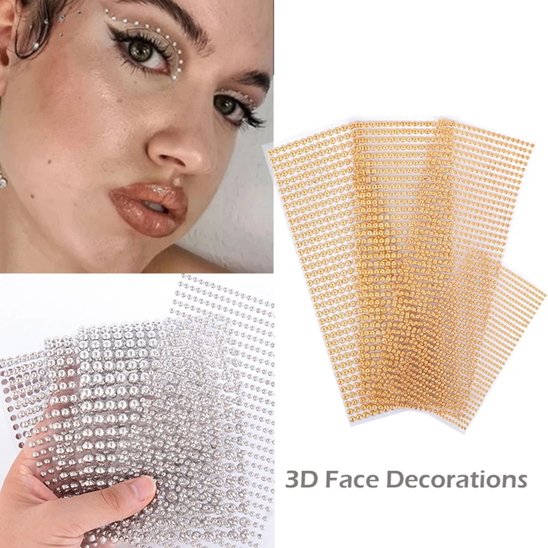 New 3D Eye Face Makeup Temporary Tattoo Self Adhesive Beauty Pearl Jewels Stickers Festival Body Art Decorations Nail Diamond
New 3D Eye Face Makeup Temporary Tattoo Self Adhesive Beauty Pearl Jewels Stickers Festival Body Art Decorations Nail Diamond