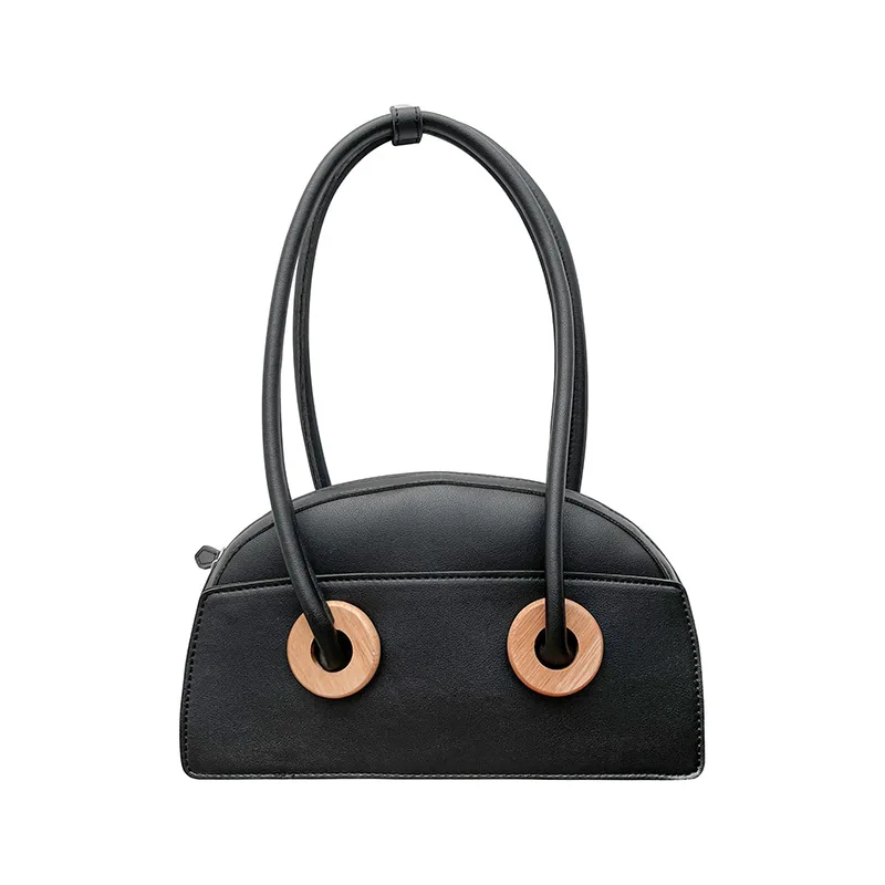 New Styling Semi-round Shoulder Bag Female Hand Carrying Bag Foreign Style Handbag Fashion Wood Armpit Luxury Bag
New Styling Semi-round Shoulder Bag Female Hand Carrying Bag Foreign Style Handbag Fashion Wood Armpit Luxury Bag