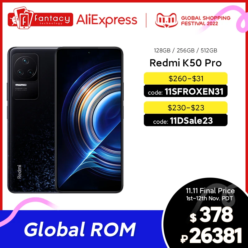 Смартфон Xiaomi Redmi K50 Pro с глобальной прошивкой, фотокамера 9000 МП, OIS, MTK Dimensity, 120 дюйма, 5000 Вт, быстрая зарядка, Восьмиядерный, аккумулятор мАч
Смартфон Xiaomi Redmi K50 Pro с глобальной прошивкой, фотокамера 9000 МП, OIS, MTK Dimensity, 120 дюйма, 5000 Вт, быстрая зарядка, Восьмиядерный, аккумулятор мАч