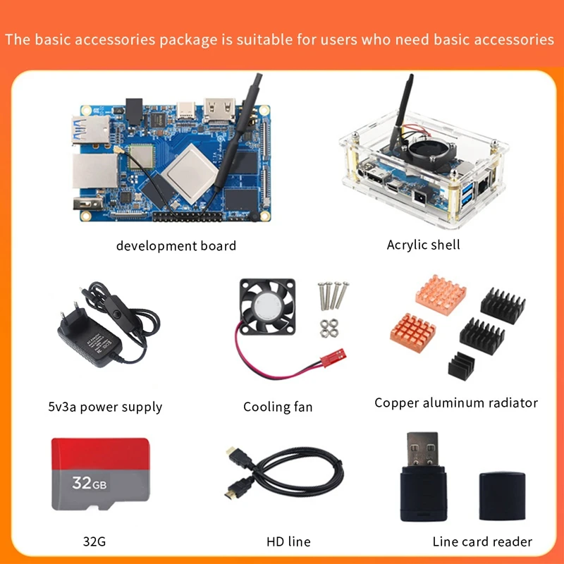 NEW-For Orange Pi 4 LTS RK3399 4G LPDDR4+Shell+Heatsink+Fan+Power+HD Cable+SD Card+Card Reader Development Board
NEW-For Orange Pi 4 LTS RK3399 4G LPDDR4+Shell+Heatsink+Fan+Power+HD Cable+SD Card+Card Reader Development Board