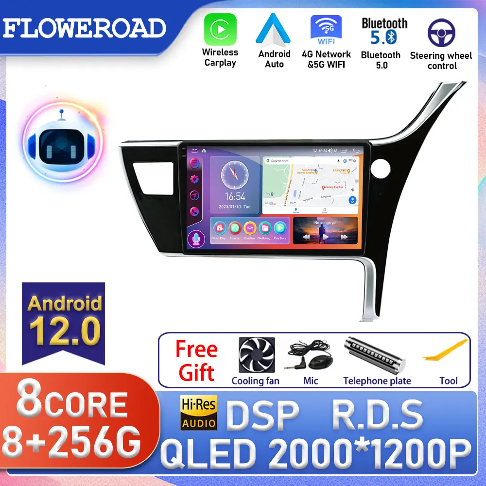 Android For Toyota Corolla 11 LHD RHD 2017 - 2018 Car Radio Multimedia Video Player Navigation stereo GPS No 2din 2 Din DVD Auto
Android For Toyota Corolla 11 LHD RHD 2017 - 2018 Car Radio Multimedia Video Player Navigation stereo GPS No 2din 2 Din DVD Auto
