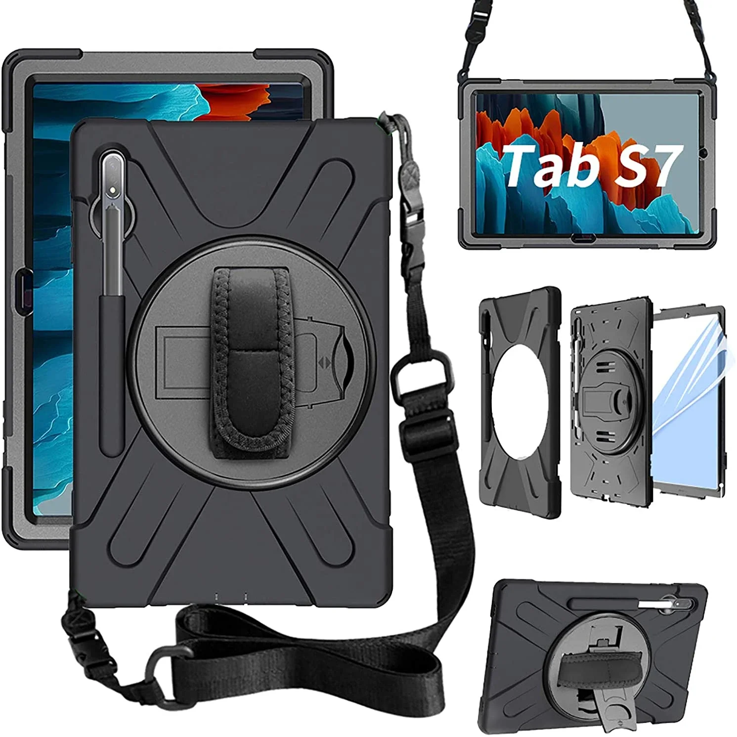 Case for Samsung Galaxy Tab S7 S8 11"Plus 12.4"FE S6 10.5"lite 10.4" Shockproof Kids Stand Cover Kickstand Handle Shoulder Strap
Case for Samsung Galaxy Tab S7 S8 11"Plus 12.4"FE S6 10.5"lite 10.4" Shockproof Kids Stand Cover Kickstand Handle Shoulder Strap