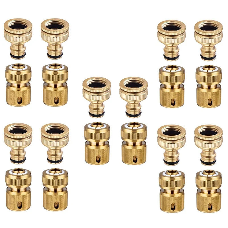 20 Pieces Garden Hose Tap Connector 1/2 Inch And 3/4 Inch Size 2-In-1 And 1/2 Inch Hose Pipe Quick Connector
20 Pieces Garden Hose Tap Connector 1/2 Inch And 3/4 Inch Size 2-In-1 And 1/2 Inch Hose Pipe Quick Connector