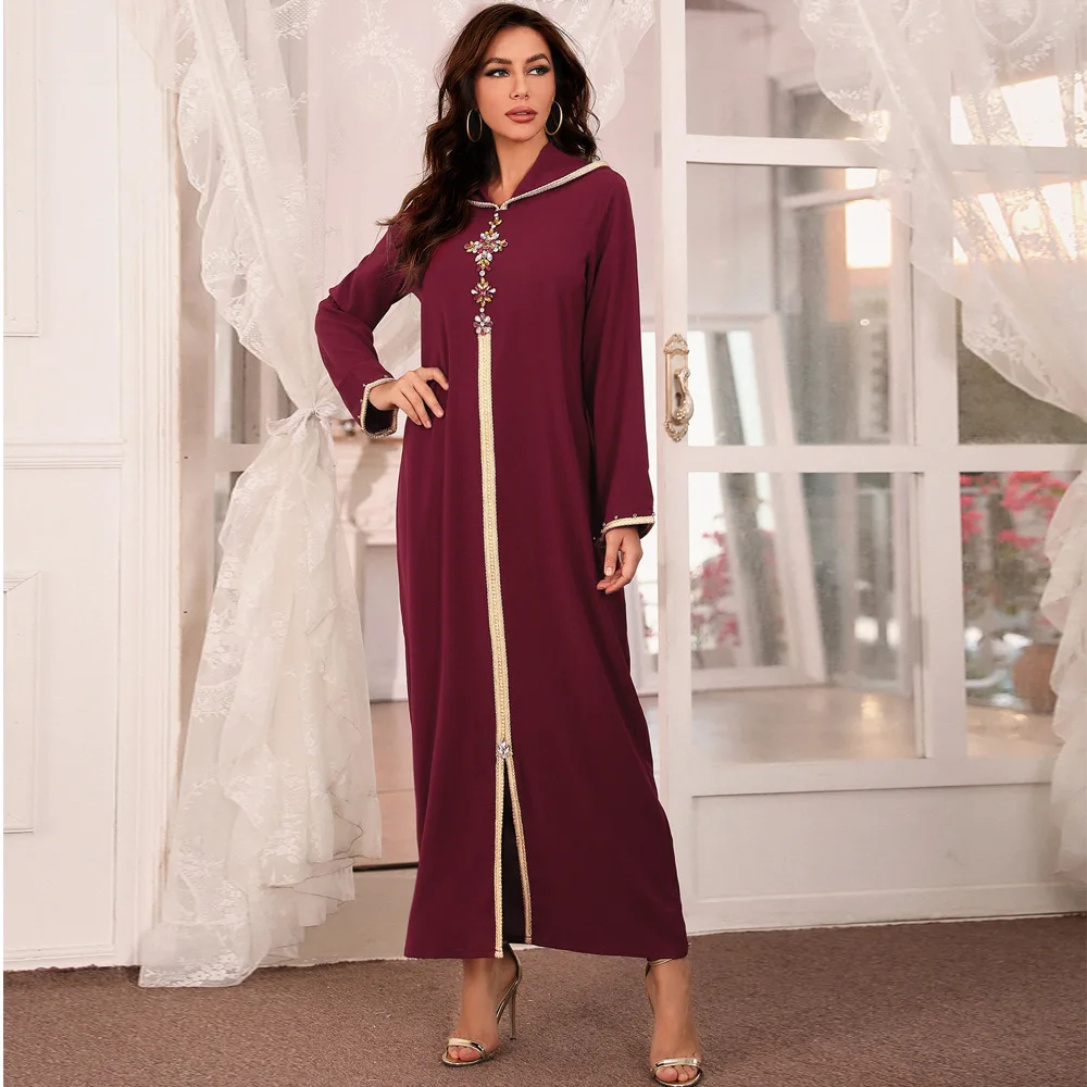 Abaya Women Muslim Dress Caftan Marocain Kaftan Diamond Evening Party Dresses Djellaba Femme Hooded Hijab Robe Arabe Abaya Dubai
Abaya Women Muslim Dress Caftan Marocain Kaftan Diamond Evening Party Dresses Djellaba Femme Hooded Hijab Robe Arabe Abaya Dubai