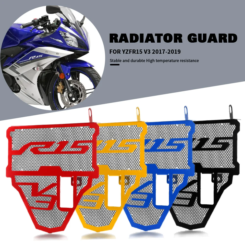 Motorcycle Radiator Guard Aluminum Radiator Protector Cover For YAMAHA R15 V3 2018 2019 2020 Water Tank Shield Accessories R15
Motorcycle Radiator Guard Aluminum Radiator Protector Cover For YAMAHA R15 V3 2018 2019 2020 Water Tank Shield Accessories R15