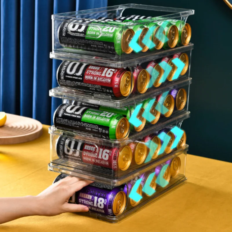 Refrigerator Beverage Transparent Box Artifact Beer Coke Can Organizer Box Multi-layer Drawer Kitchen Storage Box
Refrigerator Beverage Transparent Box Artifact Beer Coke Can Organizer Box Multi-layer Drawer Kitchen Storage Box