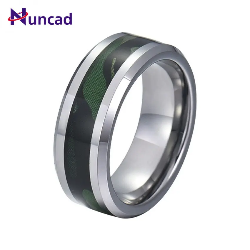 NUNCAD Creative Fashion Inlay Army Green Camouflage Couple Tungsten Steel Ring Personality Simple Men's Jewelry
NUNCAD Creative Fashion Inlay Army Green Camouflage Couple Tungsten Steel Ring Personality Simple Men's Jewelry