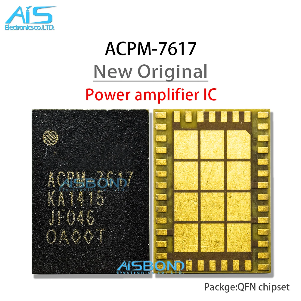 2Pcs/Lot ACPM-7617 PA IC For Mobile phone Power Amplifier IC ACPM-7617-SG1 Signal Module ACPM 7617 Chip
2Pcs/Lot ACPM-7617 PA IC For Mobile phone Power Amplifier IC ACPM-7617-SG1 Signal Module ACPM 7617 Chip