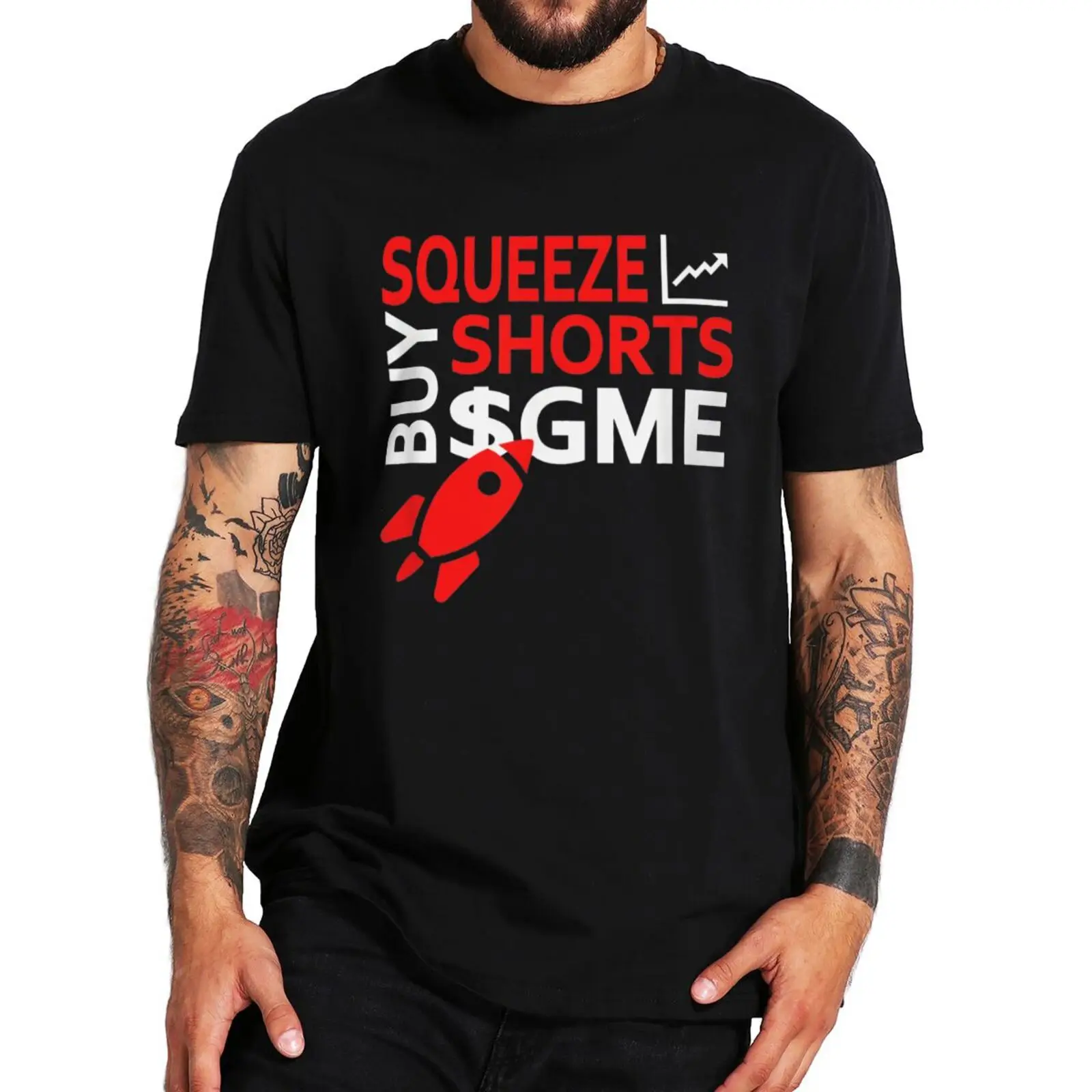 Squeeze Shorts Buy GME T Shirt Gamestop Funny Rocket Meme Stocks Fans Men Clothing Casual 100% Cotton Premium T-shirt
Squeeze Shorts Buy GME T Shirt Gamestop Funny Rocket Meme Stocks Fans Men Clothing Casual 100% Cotton Premium T-shirt