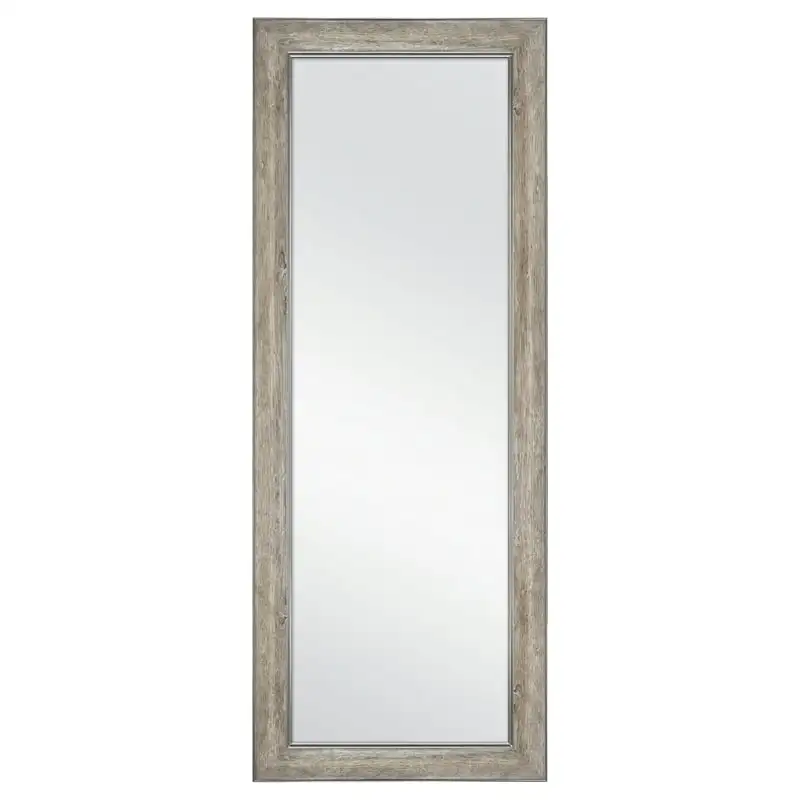 Stylish and Distressed Gray 70" Rectangular Leaner Mirror, Wall Mounted Home Decoration with Rustic Framing Details, an Ideal Pi
Stylish and Distressed Gray 70" Rectangular Leaner Mirror, Wall Mounted Home Decoration with Rustic Framing Details, an Ideal Pi