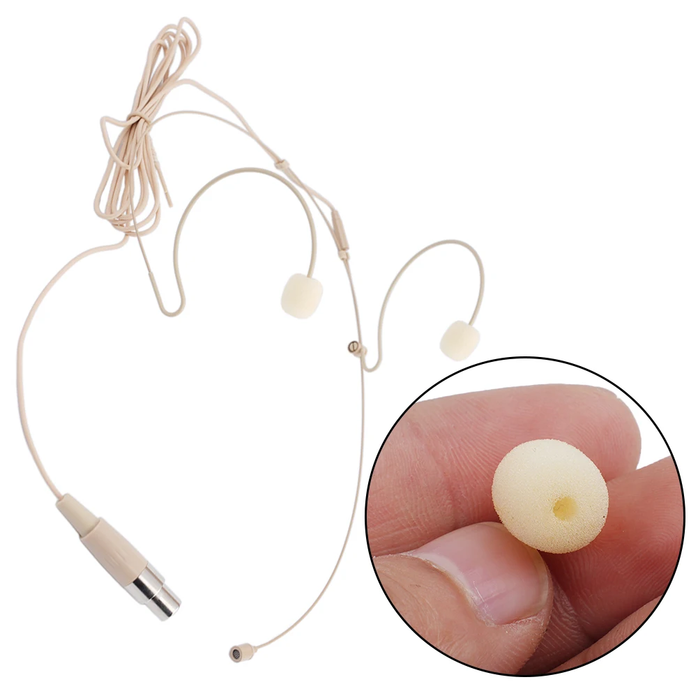 Beige Mini XLR 4 Pin TA4F Head Worn Dual Earhook Headset Microphone Ear Hanging 4 Pin XLR TA4F For Shure Body Pack Thick Cable
Beige Mini XLR 4 Pin TA4F Head Worn Dual Earhook Headset Microphone Ear Hanging 4 Pin XLR TA4F For Shure Body Pack Thick Cable