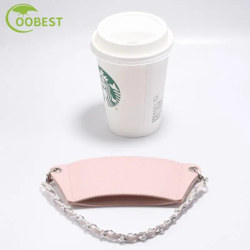 New Style Portable Glass Bottle Holster PU Leather Cup Holder Eco-friendly Coffee Cup Bag Removable Chain Bottle Cap Tote Bag
New Style Portable Glass Bottle Holster PU Leather Cup Holder Eco-friendly Coffee Cup Bag Removable Chain Bottle Cap Tote Bag
