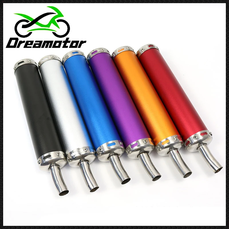 

Universal 50CC 60*280MM Motorcycle Mountain Bike Off-Road Vehicle ATV GY6 Muffler Exhaust Pipe Curved Tail Pipe Tail Throat