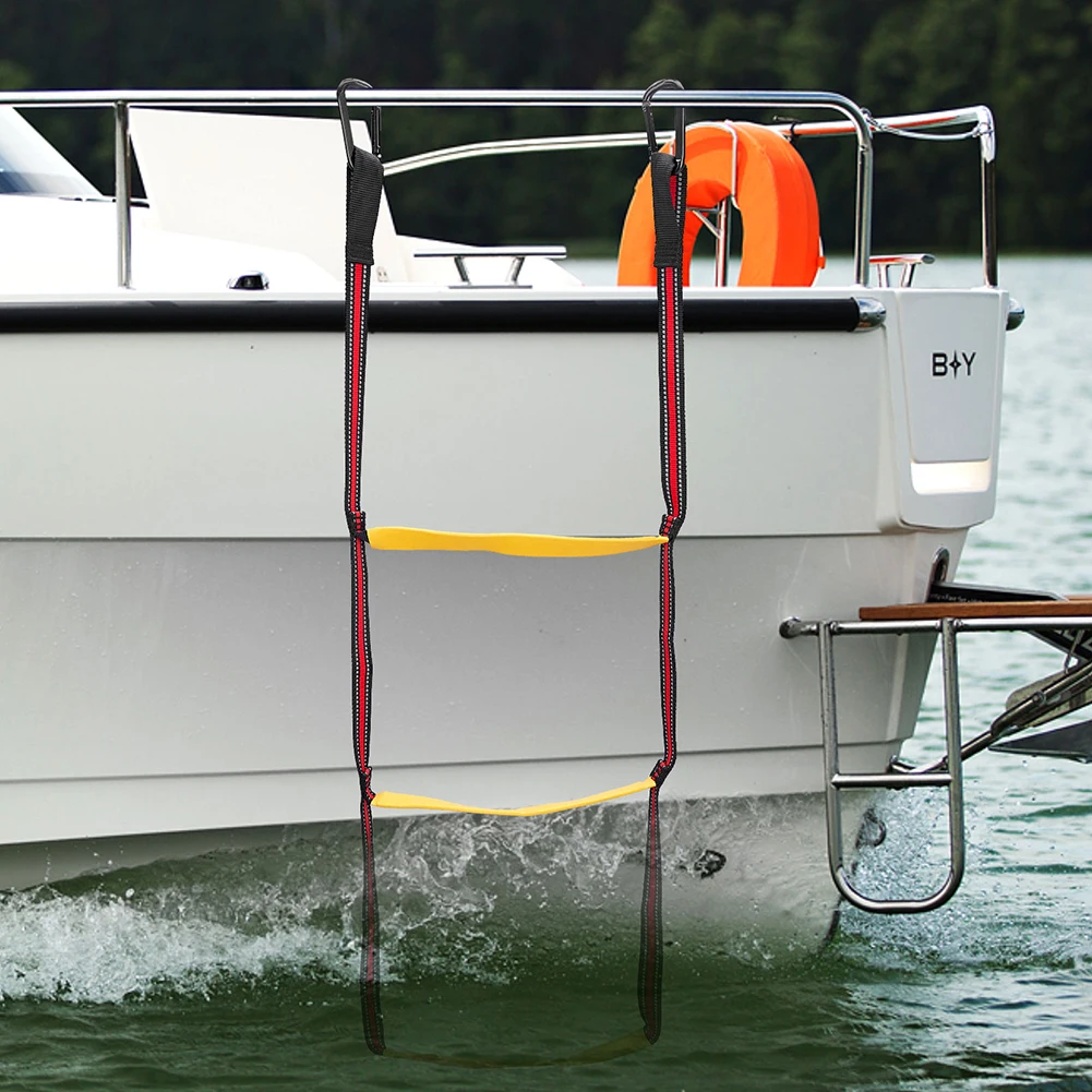Portable Inflatable Boat Boarding Rope Ladder 3Step Assist Boat Kayak Motorboat Wakeboard Yacht Equipment Folding Hanging Ladder
Portable Inflatable Boat Boarding Rope Ladder 3Step Assist Boat Kayak Motorboat Wakeboard Yacht Equipment Folding Hanging Ladder