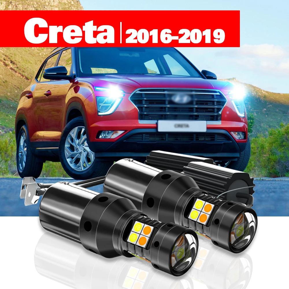 For Hyundai Creta 2016-2019 Accessories 2pcs LED Dual Mode Turn Signal+Daytime Running Light DRL 2017 2018
For Hyundai Creta 2016-2019 Accessories 2pcs LED Dual Mode Turn Signal+Daytime Running Light DRL 2017 2018