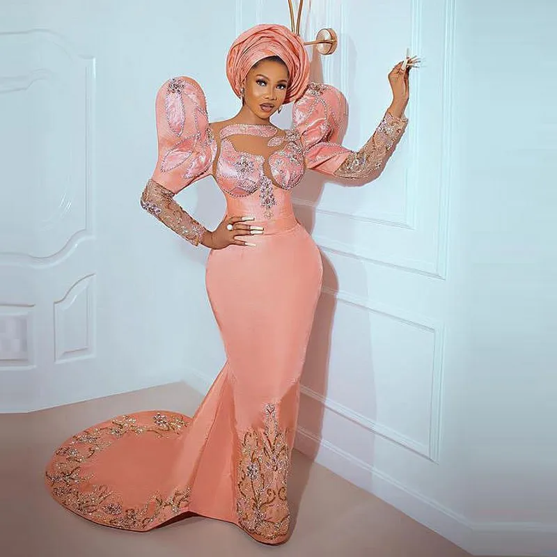 Aso Ebi Evening Dresses With Long Sleeves Major Beads Appliques Back Lace Up Bow Mermaid Prom Dress Dubai Arabic Vestidos
Aso Ebi Evening Dresses With Long Sleeves Major Beads Appliques Back Lace Up Bow Mermaid Prom Dress Dubai Arabic Vestidos