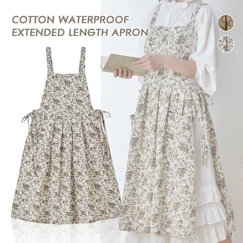 Women Cotton Linen Apron Kitchen Flower Shop Garden Florist Baking Work Clean Aprons Waterproof Adjustable Long Dress Apron
Women Cotton Linen Apron Kitchen Flower Shop Garden Florist Baking Work Clean Aprons Waterproof Adjustable Long Dress Apron