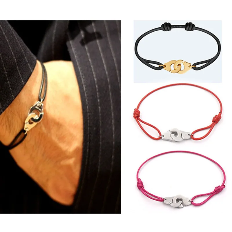 Vintage Stainless Steel Handcuff Rope Bracelet for Women Mens Adjusstabie Rope Handcuff Bracelets Bangle Gift with Delicate Box
Vintage Stainless Steel Handcuff Rope Bracelet for Women Mens Adjusstabie Rope Handcuff Bracelets Bangle Gift with Delicate Box