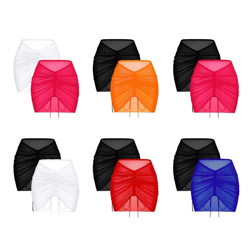 Женские пляжные саронги из 2 частей, прозрачная накидка, сетчатая юбка с рюшами спереди P8DB
Женские пляжные саронги из 2 частей, прозрачная накидка, сетчатая юбка с рюшами спереди P8DB