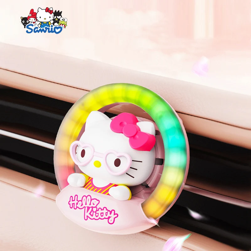 Hello Kitty Sanrio светодиодная лампочка с ритмом детской ароматерапии Kawaii милый мультяшный автомобильный аксессуар Ароматические игрушки подарки для девочек
Hello Kitty Sanrio светодиодная лампочка с ритмом детской ароматерапии Kawaii милый мультяшный автомобильный аксессуар Ароматические игрушки подарки для девочек
