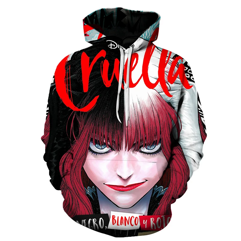 Толстовка детская унисекс с длинным рукавом, Повседневная Уличная одежда с 3D рисунком Диснея Cruella de Vil, Осенние Топы для мальчиков и девочек, пальто, пуловер
Толстовка детская унисекс с длинным рукавом, Повседневная Уличная одежда с 3D рисунком Диснея Cruella de Vil, Осенние Топы для мальчиков и девочек, пальто, пуловер