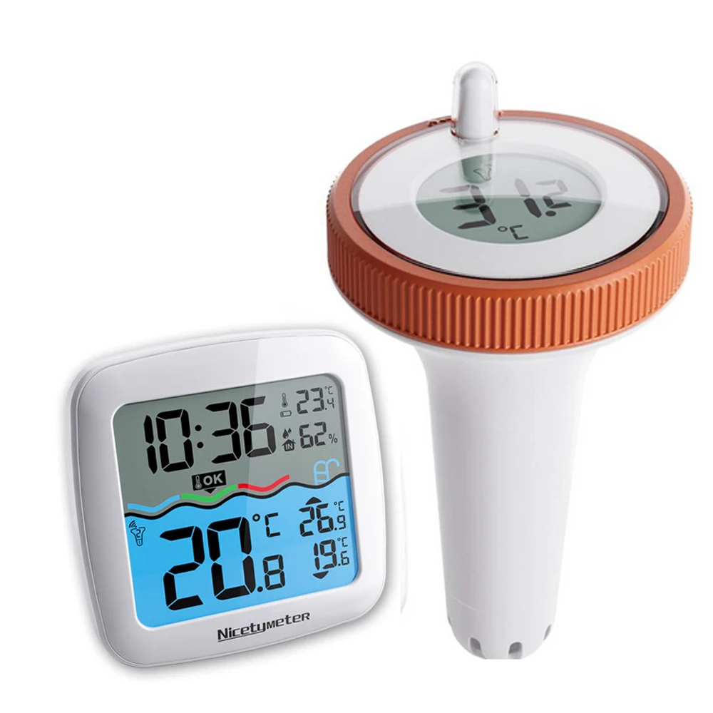 Wireless Connection LCD Display Digital Thermometer 3 Channels Waterproof Swimming Pool Temperature Measuring Meter
Wireless Connection LCD Display Digital Thermometer 3 Channels Waterproof Swimming Pool Temperature Measuring Meter