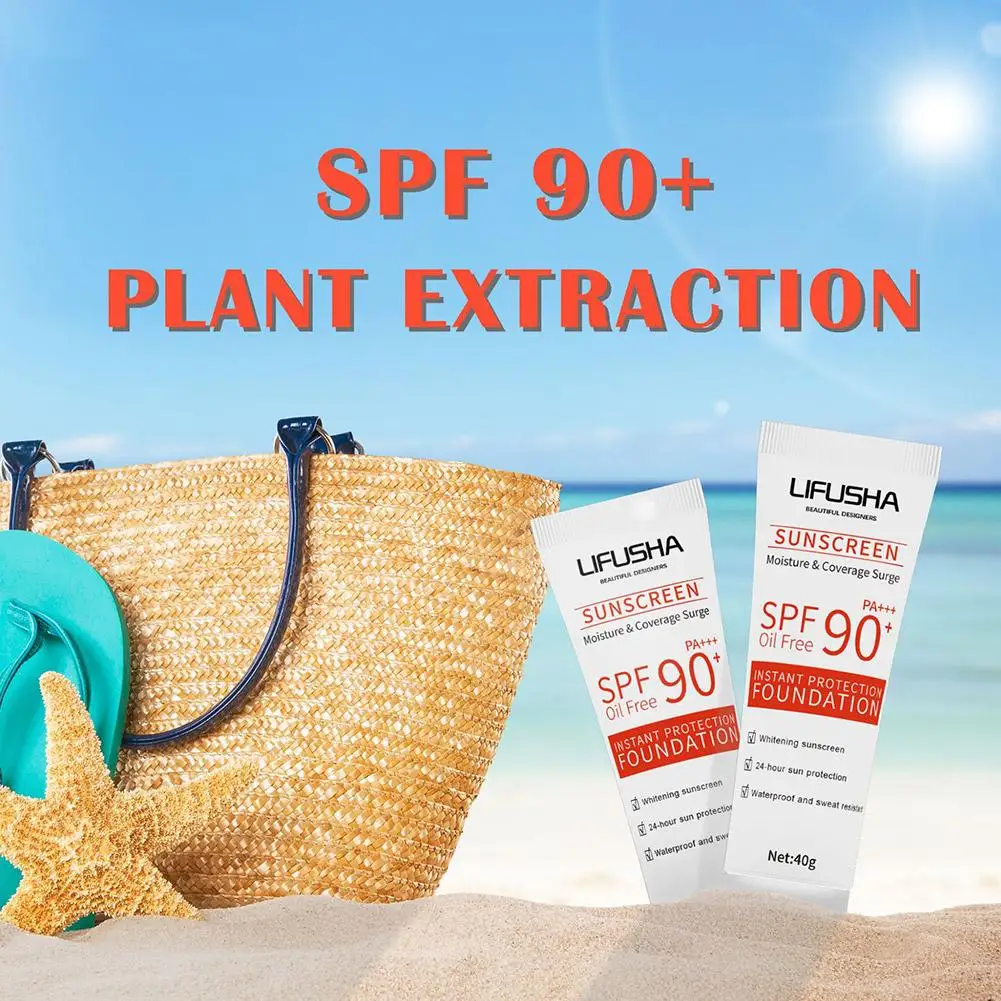 40g SPF 90 Facial Body Sunscreen Whitening Sun Cream Cream Moisturizing Anti-Aging Skin Protective Sunblock Oil-control K1F0
40g SPF 90 Facial Body Sunscreen Whitening Sun Cream Cream Moisturizing Anti-Aging Skin Protective Sunblock Oil-control K1F0