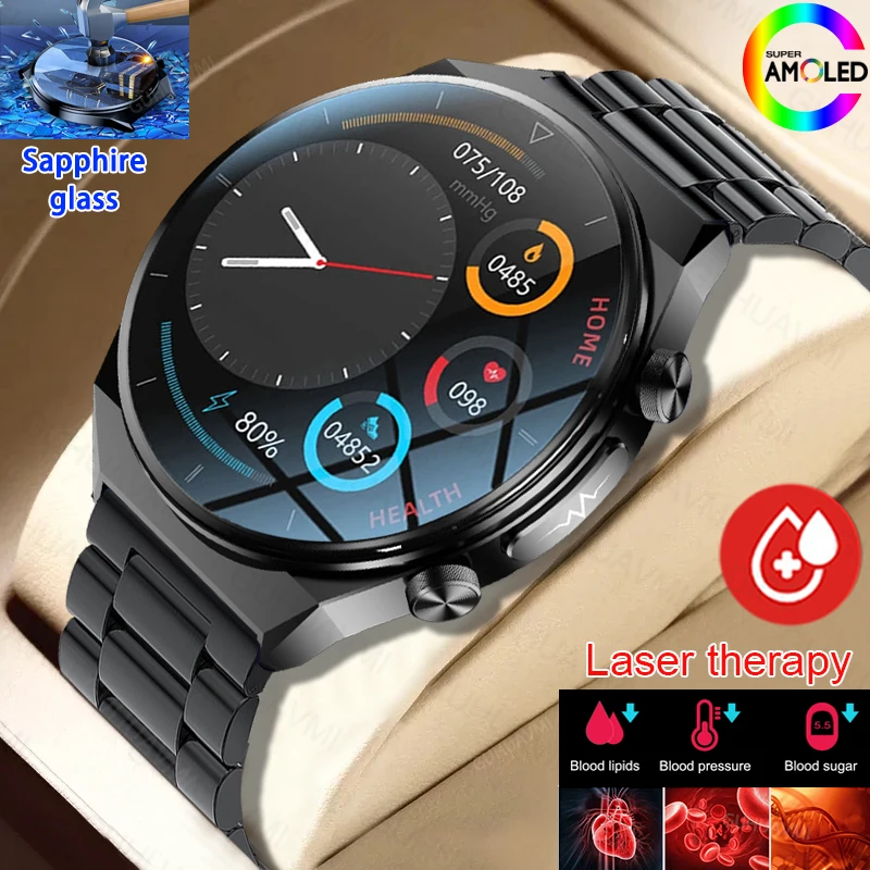 2023 Sapphire Glass Blood Glucose Smart Watch Men Full Touch Screen Sport Fitness Watches Laser Treatment Three High Smartwatch
2023 Sapphire Glass Blood Glucose Smart Watch Men Full Touch Screen Sport Fitness Watches Laser Treatment Three High Smartwatch