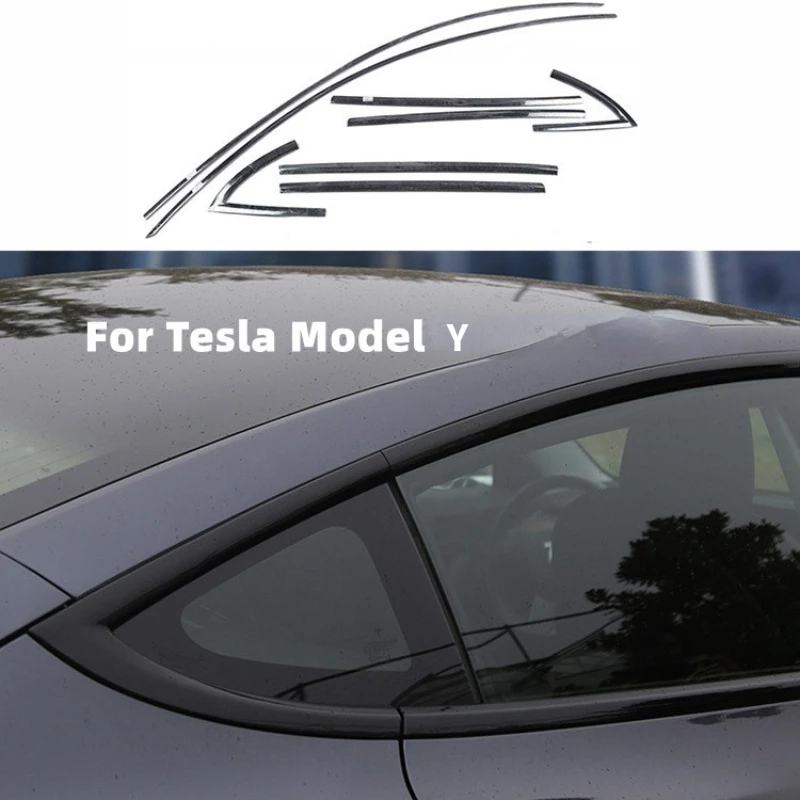 For Tesla Model Y window trim Model 3 2017 2018 2019 2020 2021 2022 Accessories Stainless Steel Door Trim Cover Decoration
For Tesla Model Y window trim Model 3 2017 2018 2019 2020 2021 2022 Accessories Stainless Steel Door Trim Cover Decoration