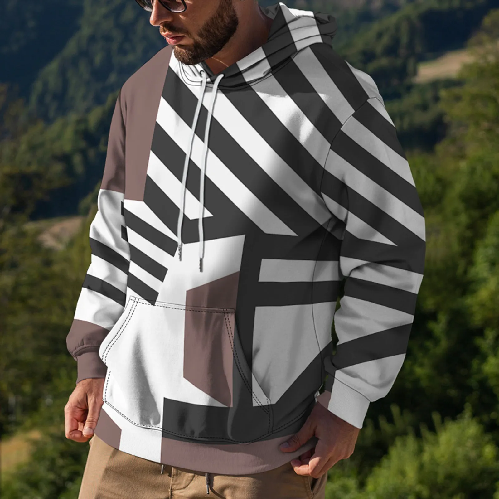 Stripe Print Hoodies Sweatshirt Homewear Tops Casual Hoodie Autumn Winter Men's Sweatshirt Plus Size Outfits Moletom Masculinos
Stripe Print Hoodies Sweatshirt Homewear Tops Casual Hoodie Autumn Winter Men's Sweatshirt Plus Size Outfits Moletom Masculinos