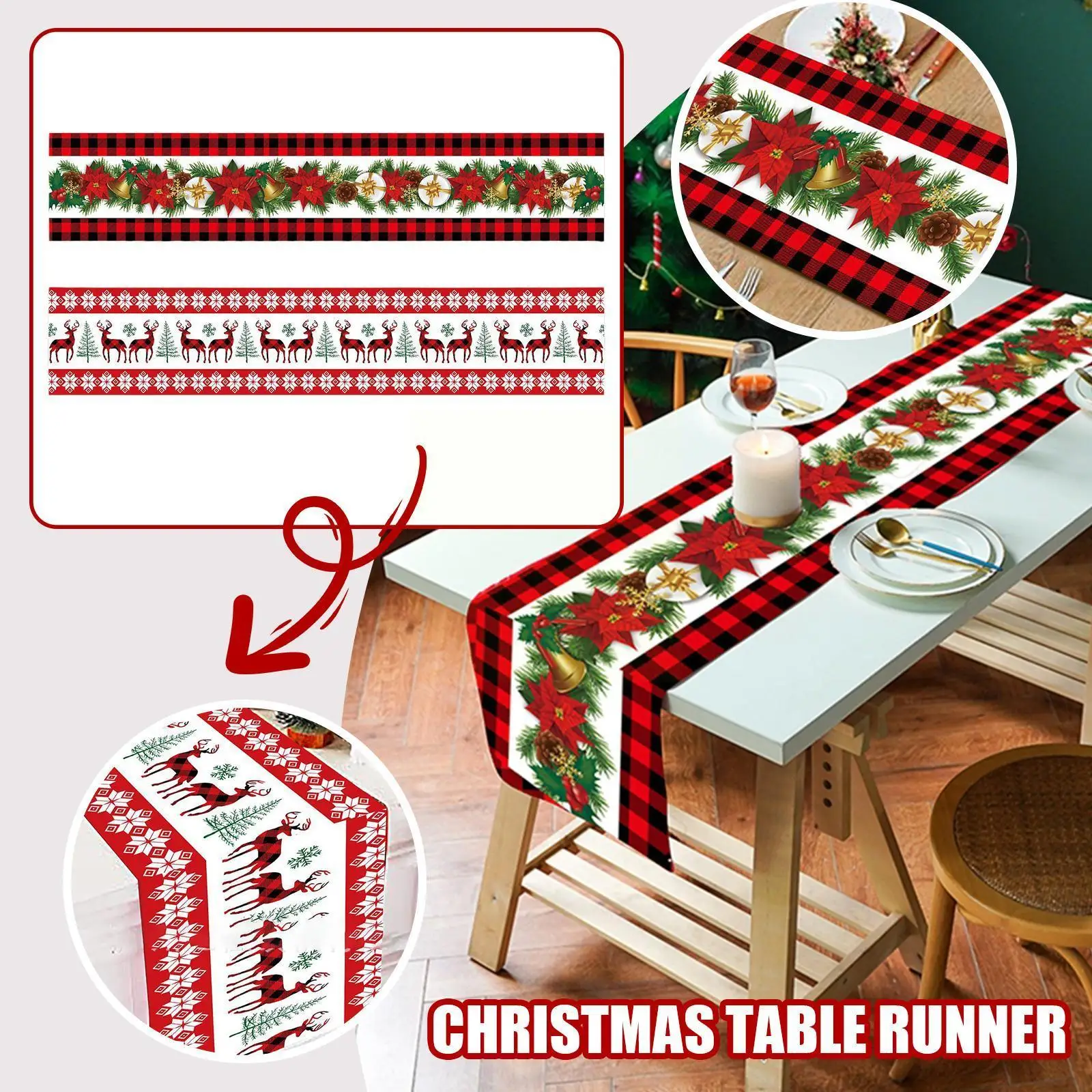 Рождественская настольная дорожка, Рождественское украшение для дома, кухонная скатерть, чехол, Рождественское украшение, рождественские ... 
Рождественская настольная дорожка, Рождественское украшение для дома, кухонная скатерть, чехол, Рождественское украшение, рождественские ...