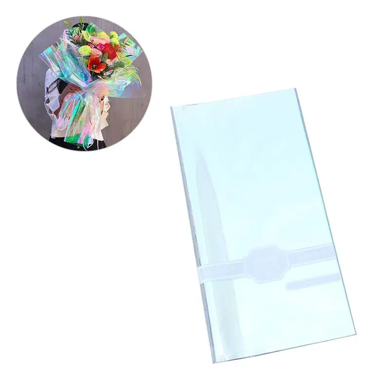 Paper Wrapping Iridescent Cellophane Film Rainbow Glossy Packaging Wrap Roll Clear Decorative Gift Packing Flower
Paper Wrapping Iridescent Cellophane Film Rainbow Glossy Packaging Wrap Roll Clear Decorative Gift Packing Flower