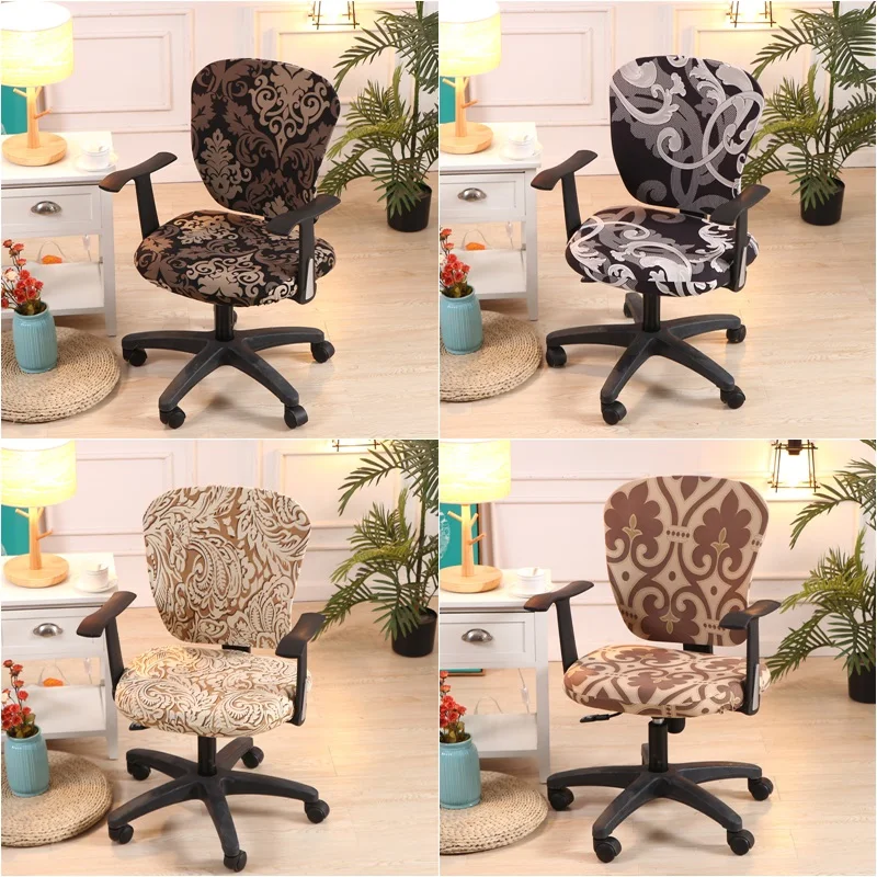 

1Set Stretch Office Game Chair Cover Spandex Armchair Seat Covers for Computer Boss Chair Seat Case Slipcover Housse De Chaise