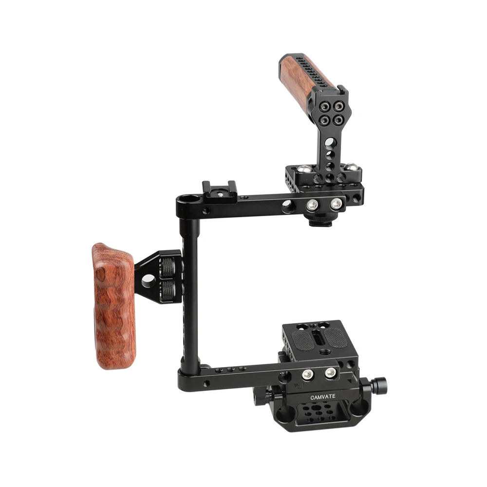 HDRIG Cage Kit Quick Release Cage Kit (Right-sided Wooden Handle) With Top Cheese Handle & Manfrotto Quick Release Baseplate
HDRIG Cage Kit Quick Release Cage Kit (Right-sided Wooden Handle) With Top Cheese Handle & Manfrotto Quick Release Baseplate