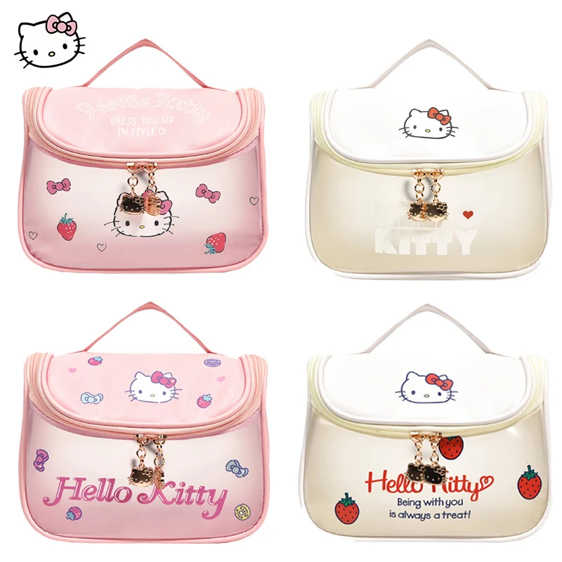 Sanrios Hello Kitty Makeup Bag Large Capacity Waterproof Handbag Girl Portable Travel Wash Cosmetic Bag Cute Student Storage Bag
Sanrios Hello Kitty Makeup Bag Large Capacity Waterproof Handbag Girl Portable Travel Wash Cosmetic Bag Cute Student Storage Bag