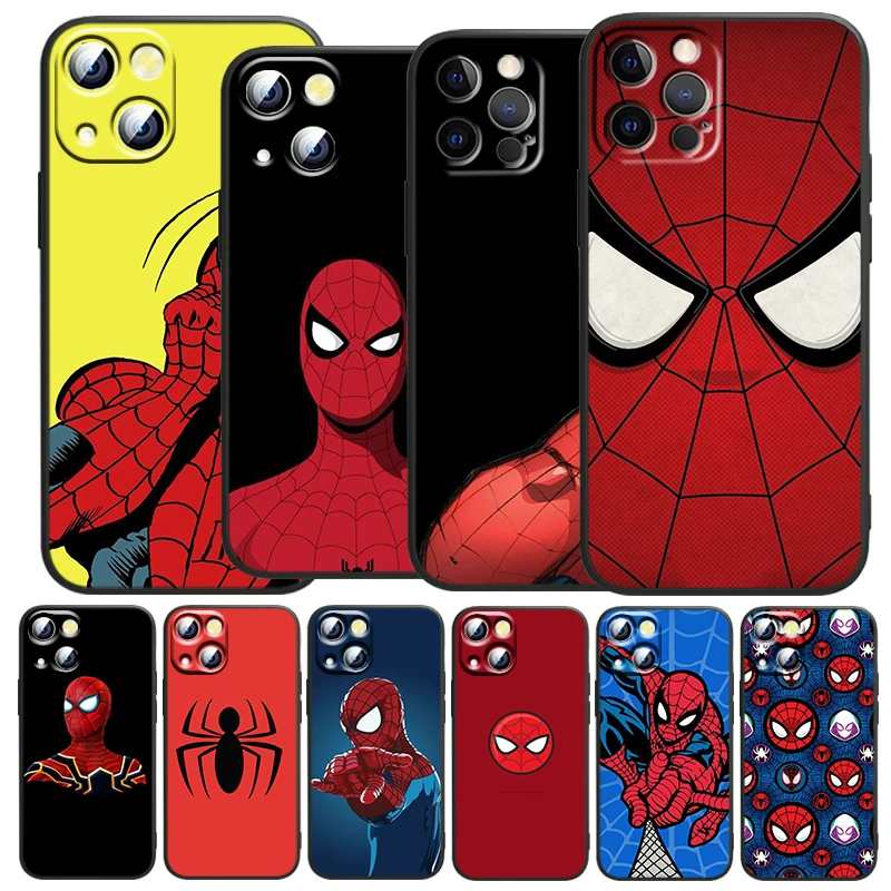 Marvel Avenger Spiderman for Apple iPhone 13 12 Mini 11 XS Pro Max X XR 8 7 6 Plus SE 2020 5 Funda Capa Black Soft Phone Case
Marvel Avenger Spiderman for Apple iPhone 13 12 Mini 11 XS Pro Max X XR 8 7 6 Plus SE 2020 5 Funda Capa Black Soft Phone Case