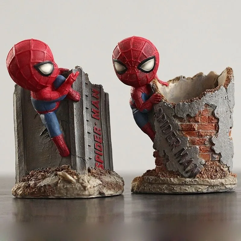 Новый мультфильм Marvel милый Человек-паук аниме периферийный держатель для ручек