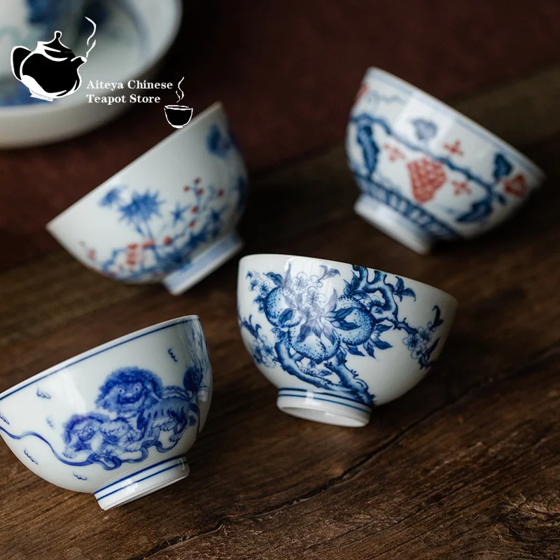 Antique blue and white large master cup, tea tasting cup, household ceramic tea cup, kung fu tea set, personal cup, single cup
Antique blue and white large master cup, tea tasting cup, household ceramic tea cup, kung fu tea set, personal cup, single cup