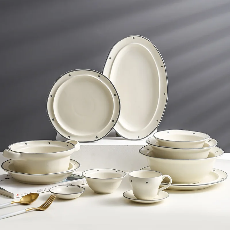 Elegant Ceramic Dinner Plates for Steak Pasta Salad Vegetable, Nordic Style Solid Color Tableware Set
Elegant Ceramic Dinner Plates for Steak Pasta Salad Vegetable, Nordic Style Solid Color Tableware Set