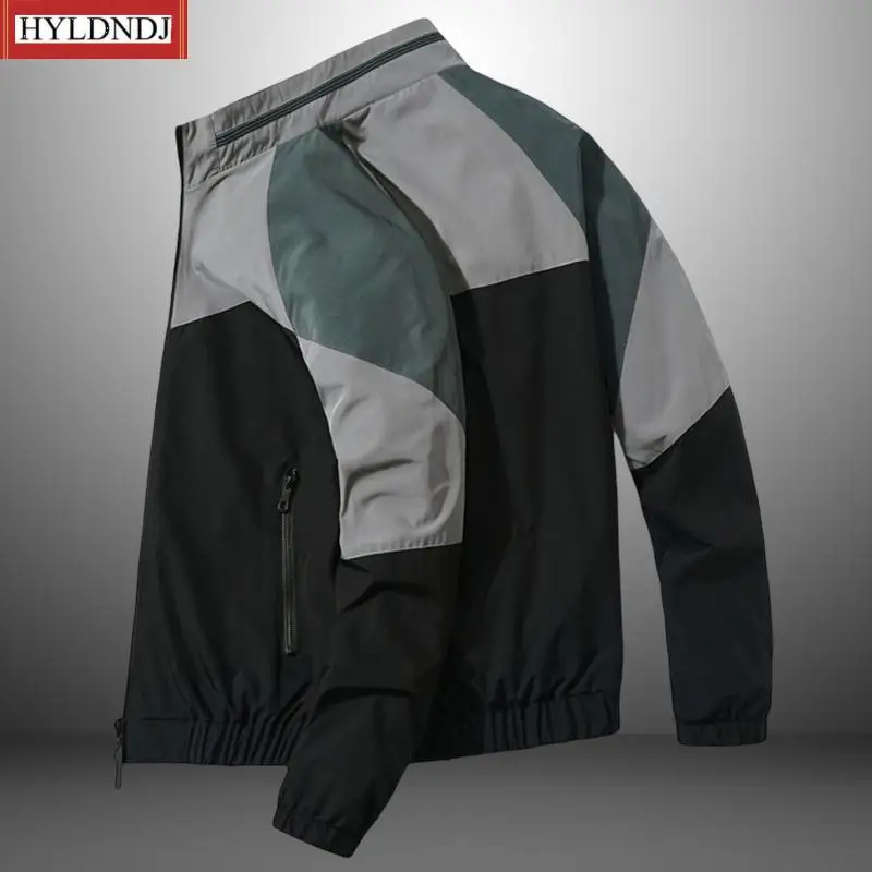 New Zipper Jacket Spring Autumn Outwear Male Fashion Casual Streetwear Patchwork Baseball Coats Men Clothing Plus Size
New Zipper Jacket Spring Autumn Outwear Male Fashion Casual Streetwear Patchwork Baseball Coats Men Clothing Plus Size