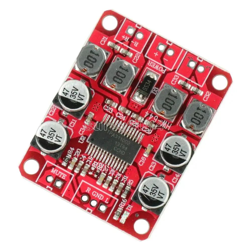 TPA3110 Audio Digital Amplifier Board DC 12V 2X15W Dual Channel Stereo Sound Board DIY Subwoofer Filter Volume Control for Car
TPA3110 Audio Digital Amplifier Board DC 12V 2X15W Dual Channel Stereo Sound Board DIY Subwoofer Filter Volume Control for Car