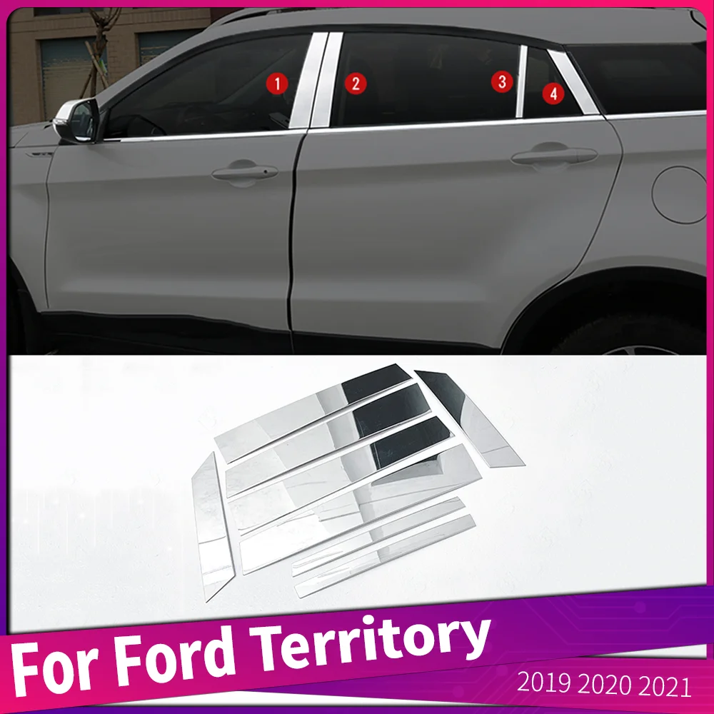 For Ford Territory 2019 2020 2021 Stainless Steel Car Side Window Center Pillar Post Cover Trims Decoration Moulding
For Ford Territory 2019 2020 2021 Stainless Steel Car Side Window Center Pillar Post Cover Trims Decoration Moulding