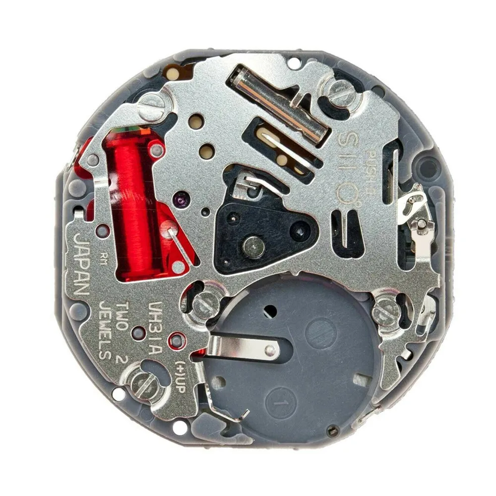 

Original 3 Hands Quartz Watch Movement With Stem & Battery Replacement Repair Parts For Hattori Epson TMI VH31 VH31A Accessories