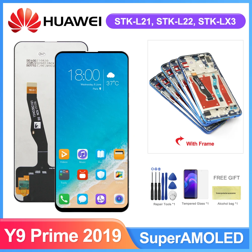 Дисплей 6,59 ''для Huawei Y9 Prime 2019, ЖК-дисплей с сенсорным экраном и дигитайзером в сборе для Huawei Y9 Prime 2019, STK-L21 L22, LX3
Дисплей 6,59 ''для Huawei Y9 Prime 2019, ЖК-дисплей с сенсорным экраном и дигитайзером в сборе для Huawei Y9 Prime 2019, STK-L21 L22, LX3