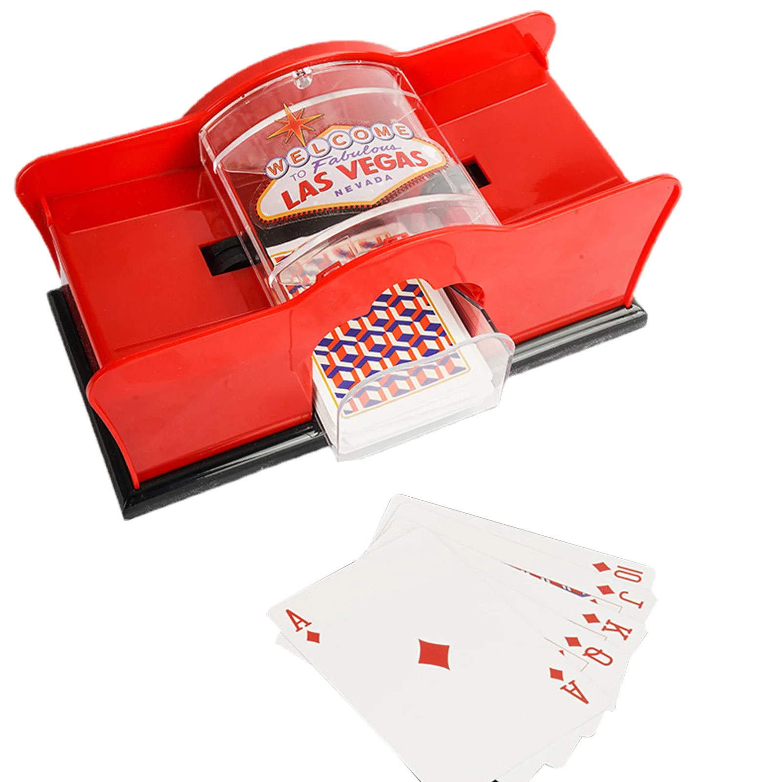 2 палубная карта Shuffler ABS Легкая ручная перезаряжаемая карта Shuffler ручная перезаряжаемая машина для казино карточка для Blackjack Покер Техас
2 палубная карта Shuffler ABS Легкая ручная перезаряжаемая карта Shuffler ручная перезаряжаемая машина для казино карточка для Blackjack Покер Техас