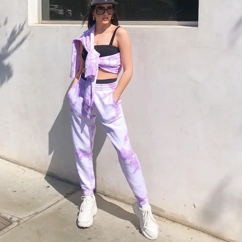 New Street Style Personality Elastic High Waist Tie-dye Color-beamed Sweater Pants Women Loose and Thin Hip-hop Casual Pants
New Street Style Personality Elastic High Waist Tie-dye Color-beamed Sweater Pants Women Loose and Thin Hip-hop Casual Pants