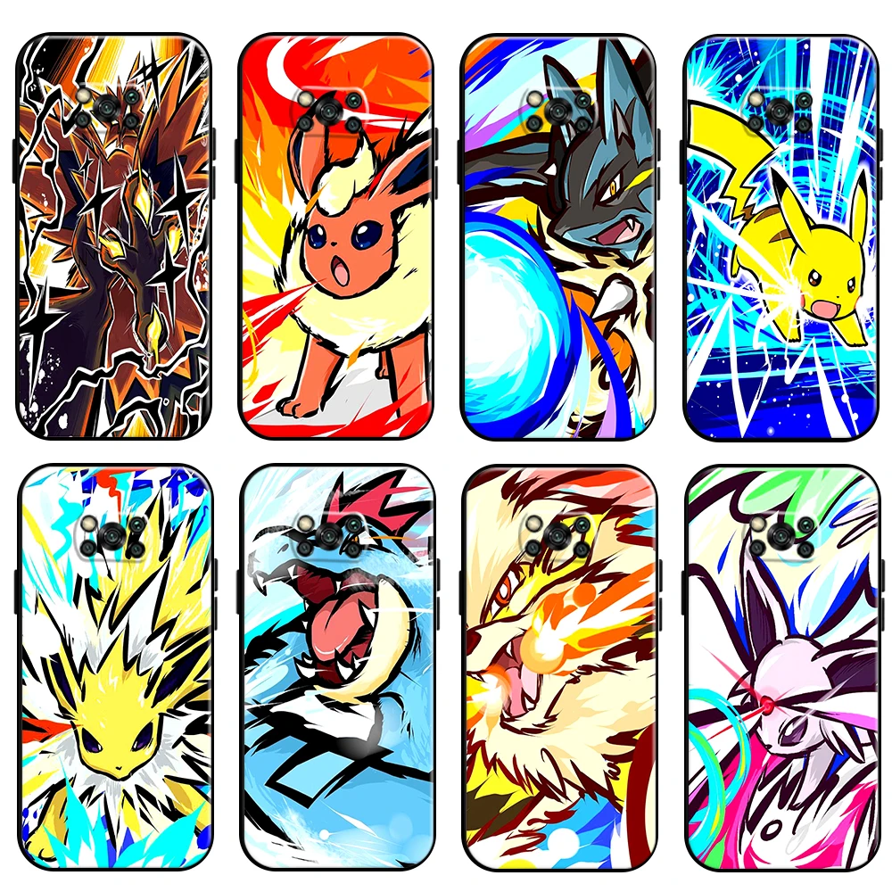 Japan Anime Pokemon Pikachu For Xiaomi Poco X3 Pro NFC POCO X3 GT Phone Case Liquid Silicon Silicone Cover Black Carcasa Back
Japan Anime Pokemon Pikachu For Xiaomi Poco X3 Pro NFC POCO X3 GT Phone Case Liquid Silicon Silicone Cover Black Carcasa Back