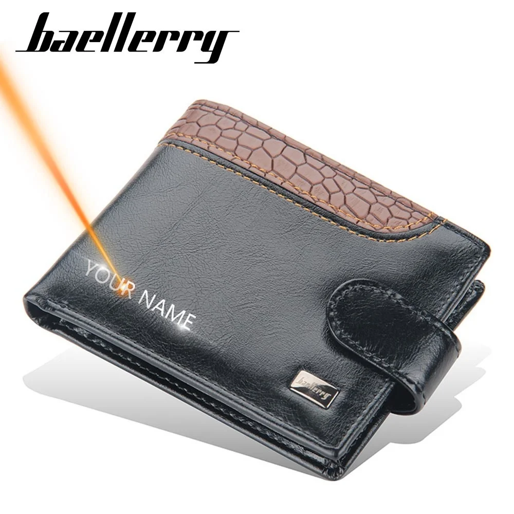 2023 Hasp Men Wallets Free Name Customized Card Holder Short Male Purse Crocodile Pattern High Quality PU Leather Wallet For Men 
2023 Hasp Men Wallets Free Name Customized Card Holder Short Male Purse Crocodile Pattern High Quality PU Leather Wallet For Men